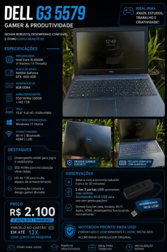 Notebook gamer Dell