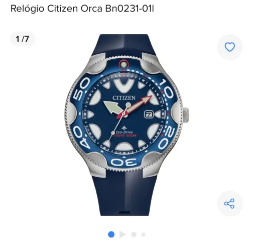 Relógio Citizen Promaster Dive Orca Blue 46mm