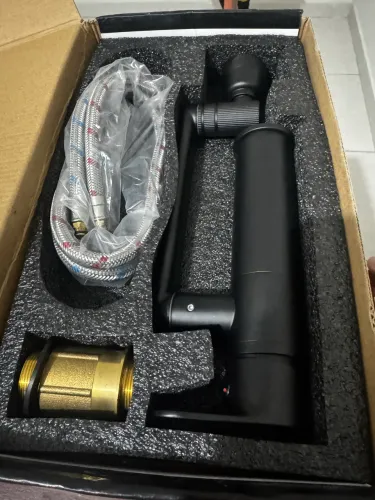 Torneira para lavatorio rotativa Preto Água fria e quente