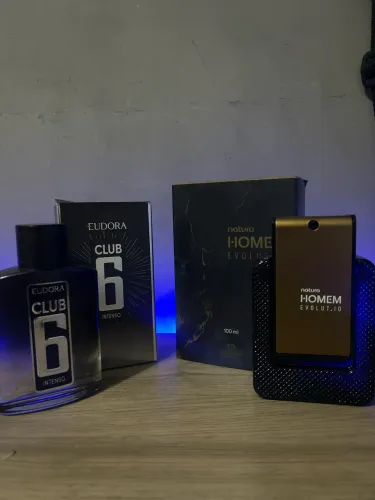 Perfume Eudora Club 6 (intenso) 95ml e Perfume Natura Homem Evolut.io 100ml Originais 