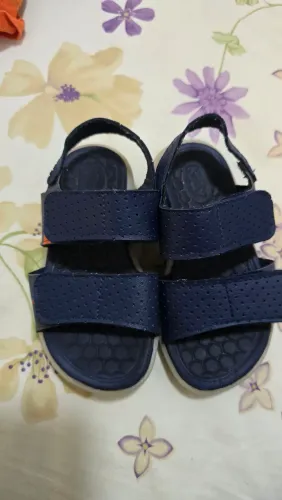 Sandália Infantil Menino Kidy Flex Light Luzes LED Azul