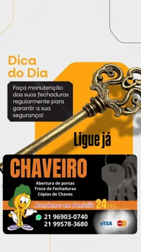 Chaveiro 24 horas Bonsucesso e ilha do governador 