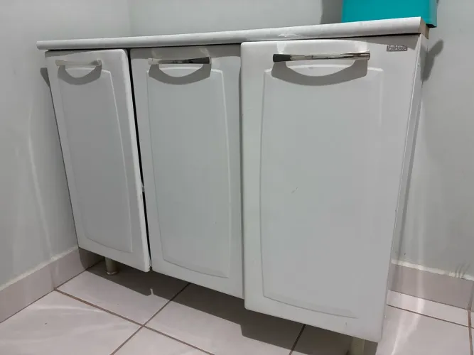 Armário Branco 3 gavetas