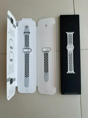 Pulseira Apple Watch Nike Sport Band 44 mm Pure Platinum/Black