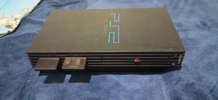 PS2 com acessórios