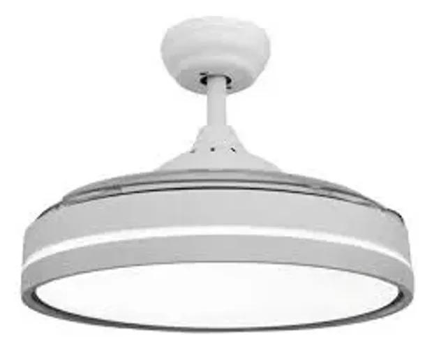 Ventilador de Teto Ventisol Astro Branco Bivolt com Controle Remoto, LED e Pás Retráteis