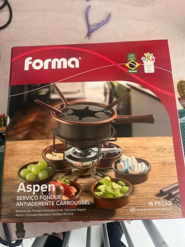 Fondue Forma Aspen 16 Peças Novo Lacrado