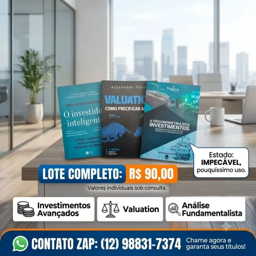 Lote 3 Livros Investimentos Avançado / Valuation E Análise Fundamentalista
