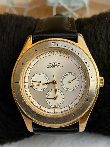  Relógio vintage Cosmos Polo Collection (Day-Date)