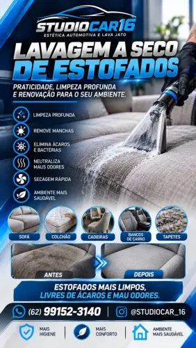 Lavagem a seco de sofá limpeza higienização 