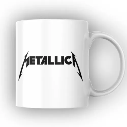 Caneca De Porcelana Metallica 325ml