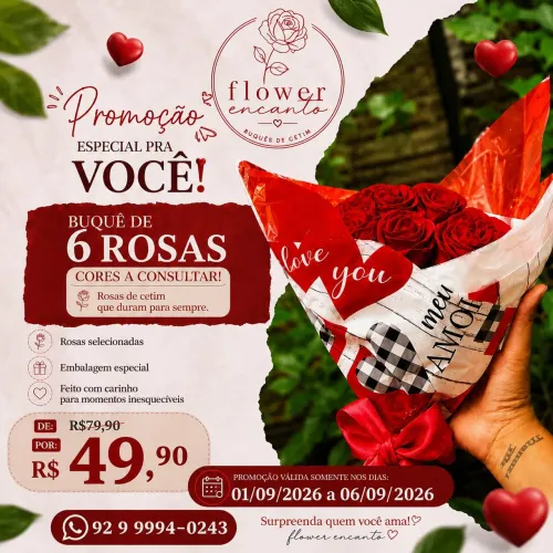 Buquê de Cetim - Rosas Eternas