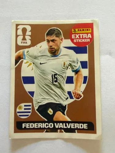 Figurinha Extra Sticker Federico Valverde Bronze - Rara