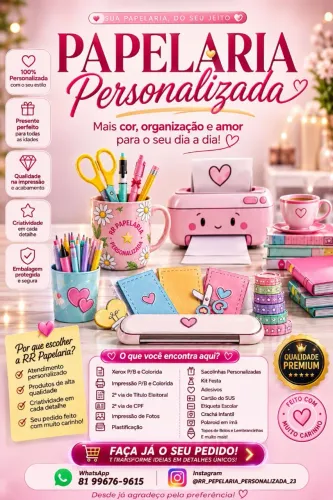 Papelaria personalizada