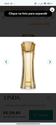 Perfume Linda O boticário