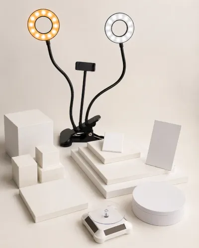 Kit completo expositores Estojoias branco profissional para vitrine de semijoias
