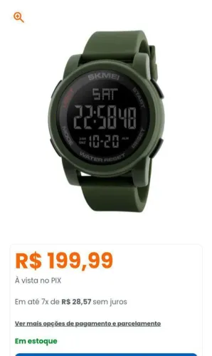 Relógio Skmei original <br>Novo<br>100$