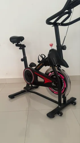 Bicicleta Ergométrica Spinning Exercit Esportes Es-08 Preta Cor Preto/Vermelho