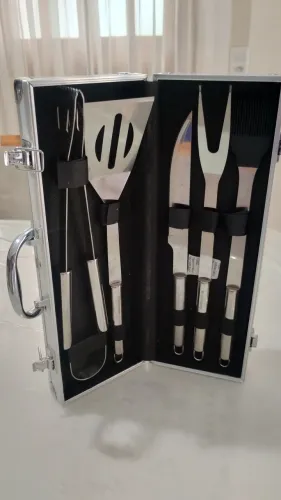 Kit p/ Churrasco 5 pçs + Maleta 