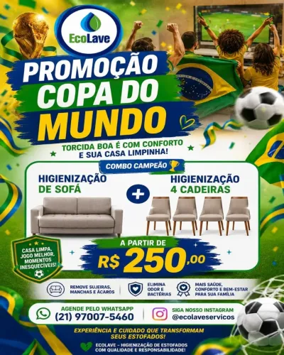 Limpeza e Higienização de estofados