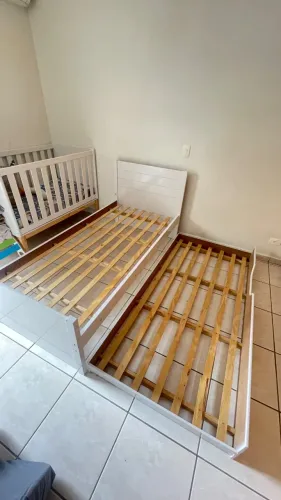 Bicama infantil MDF Branco 