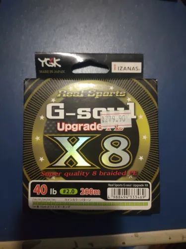 Linha de pesca Multifilamento G-Soul X8 Upgrade 40lb 200m
