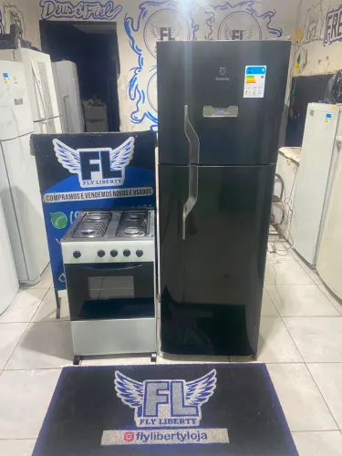 GELADEIRA ELETROLUX FROST FREE 380 LITROS + FOGÃO 4 BOCAS MANUEL