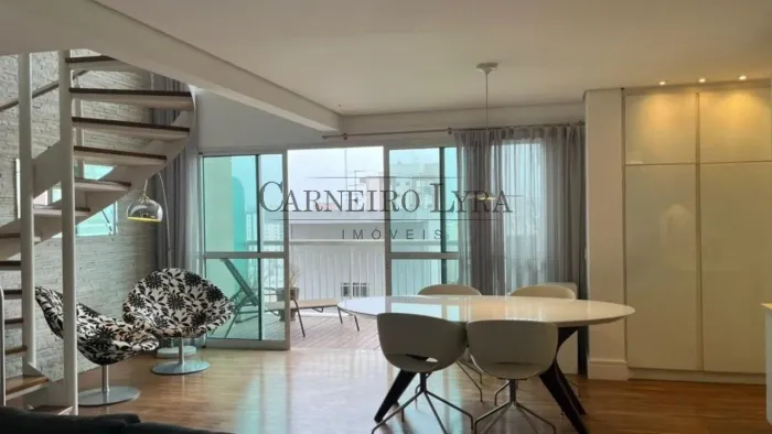 Lindo apartamento duplex mobiliado na Vila Nova Conceição para aluguel.