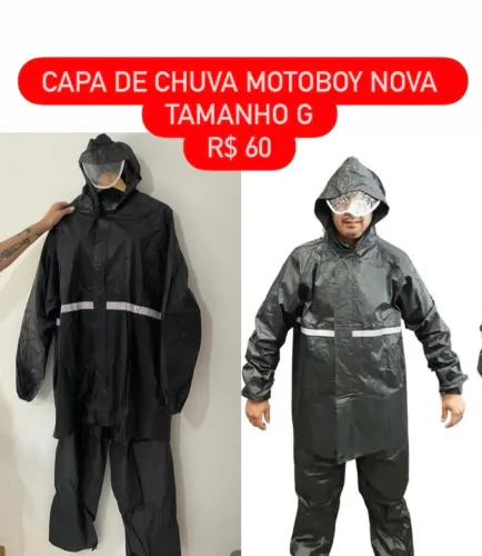 ROUPA CAPA DE CHUVA IMPERMEÁVEL R$ 60