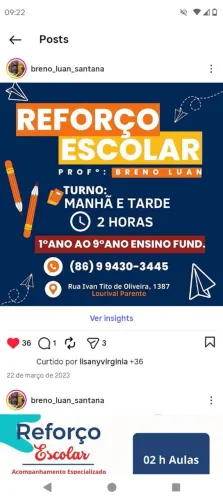 Serviço de aulas particulares