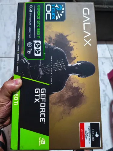 Placa de Vídeo Galax GTX 1660 Ti 6GB 1-Click OC Com Caixa