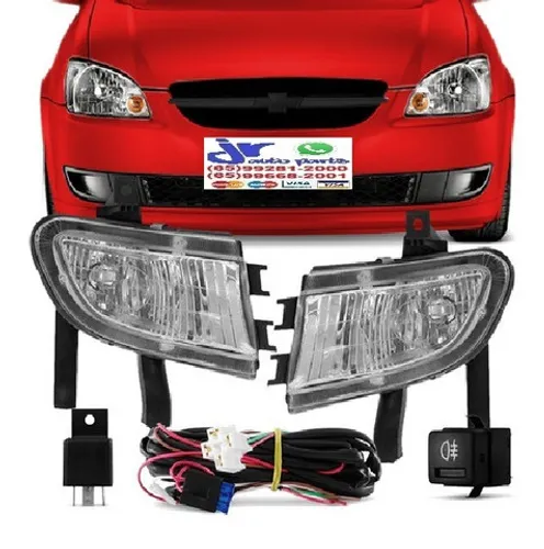 Kit Farol de Milha Classic 10 11 12 13 14 15 16 Auxiliar Neblina