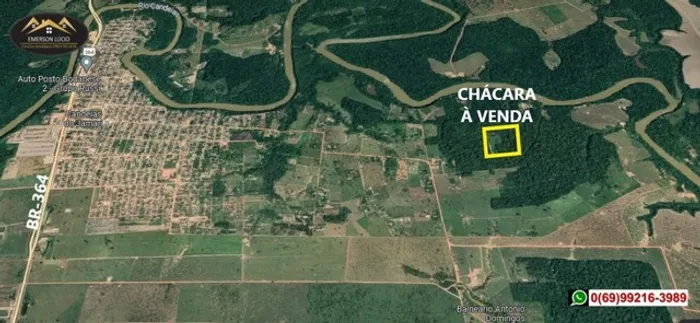 Chácara em Candeias do Jamari, a apenas 3 km da cidade