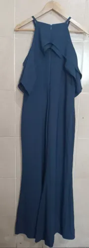 Vestido longo tam G azul