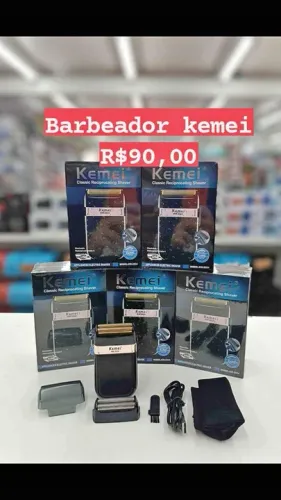 Barbeador Kemei - Novo - R$ 90,00