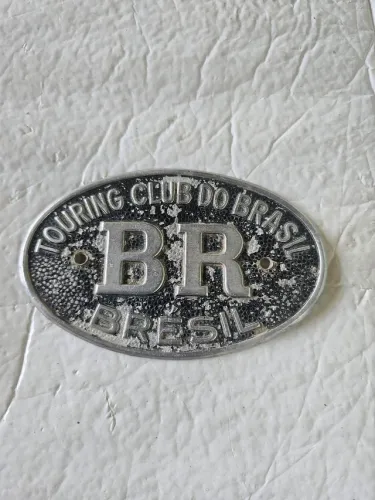 Carros antigos placa plaqueta BR Touring clube original