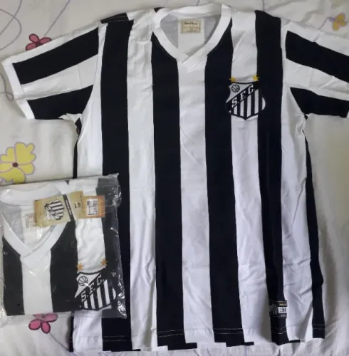 Camisa Retrô Santos FC 1984 TAMANHO "M"(POR FAVOR, LER DESCRIÇÃO)