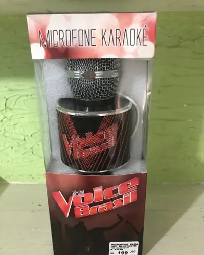 Vendo esse Microfone Karaokê Bluetooth The Voice Brasil (semi-novo).