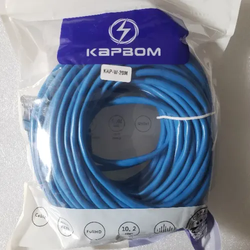 Cabo De Rede 20 Metros cat 6 Lan Internet Crimpado Rj45 l-Pronto pra uso entrego