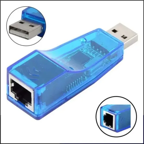 Adaptador Conversor Usb Para Rede Cabeada Lan Rj45 10/100 Ethernet