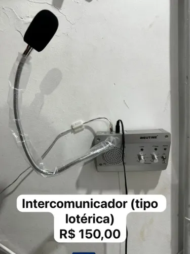 INTERCOMUNICADOR DE GUICHÊ / LOTÉRICA (BISUTIME) - PRONTO PARA USAR
