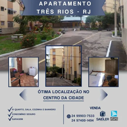 Venda, apartamento bnh Automeca em Três Rios RJ