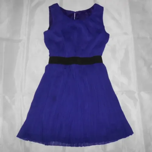 Vestido Forever 21 Lindíssimo Roxo Plissado