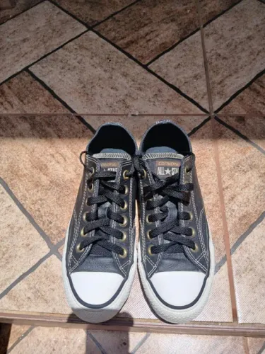 ALL STAR Converse original  preto de couro   número  35.