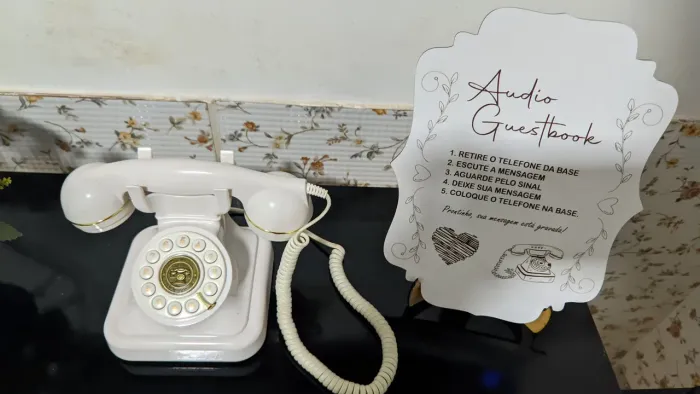 Audio Guest Book - Para quem trabalha com Eventos.