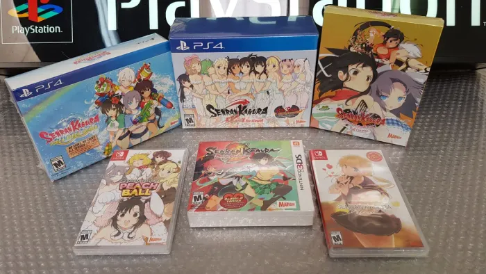  Mini Coleção Games Senran Kagura Collectors e Limited PS Vita, PS4 Nintendo 3ds e Switch