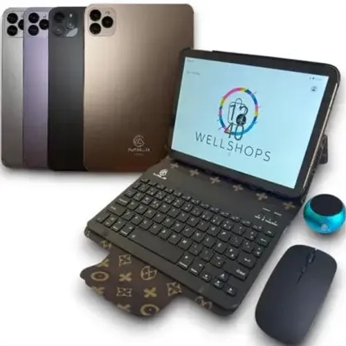 Tablet  10,1' Wifi e Entrada Chip 5G 512Gb+16Gb Capa c/ Teclado e Mouse s/ Fio