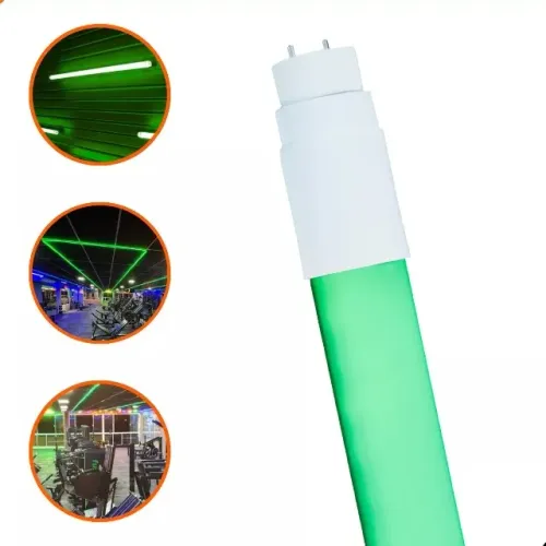 lampada tubular 1,2 verde Ligação dois lados