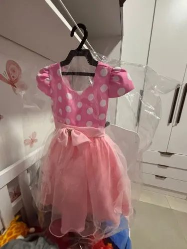 Vestido infantil da minnie 