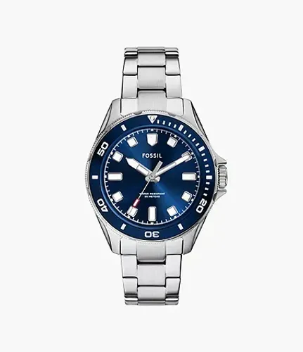 Relógio Fossil Dalton Azul em Aço Usado